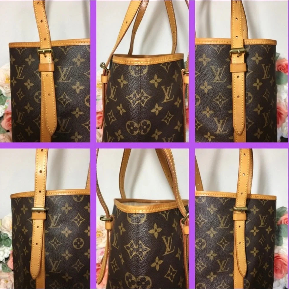 AUTHENTIC LOUIS VUITTON BAG BUCKET GM MONOGRAM TOTE 🌸🏆 - Picture 2 of 9